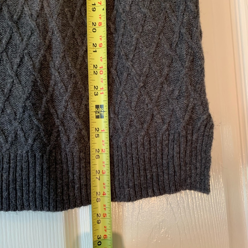 warm comfy sweater gray woven look long JCpenny - Picture 8 of 8